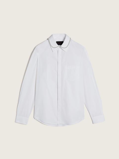 Simone Rocha Beaded Classic Concealed Button Shirt