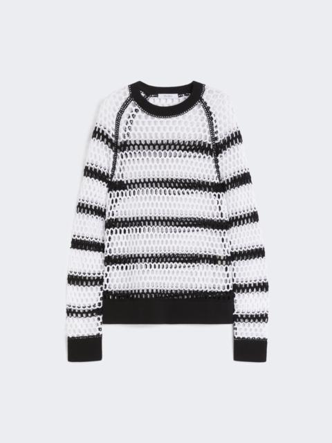 Max Mara FALENA Mesh-knit cotton sweater