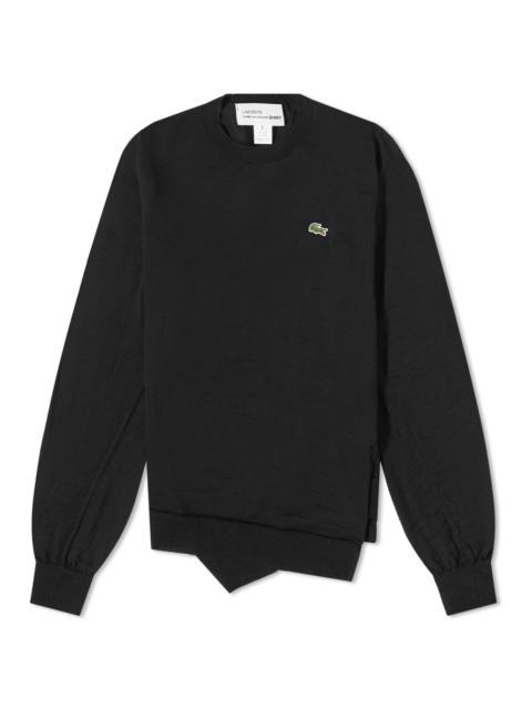 Comme des Garçons SHIRT Comme des Garçons SHIRT x Lacoste Asymmetric Crew Knit