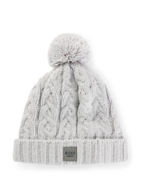 BOSS EQUESTRIAN LIGHTWEIGHT BOBBLE HAT WITH FLEECE INNER