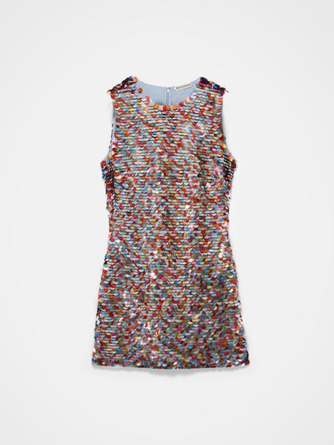 JW Anderson WOMENS EMBELLISHED MINI SHIFT DRESS IN MULTI