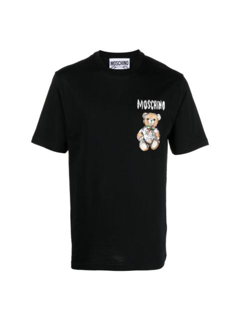 【関税込み】Moschino ベージュ Teddy Mesh Tシャツ Moschino Beige Teddy Mesh T-Shirt Moschino