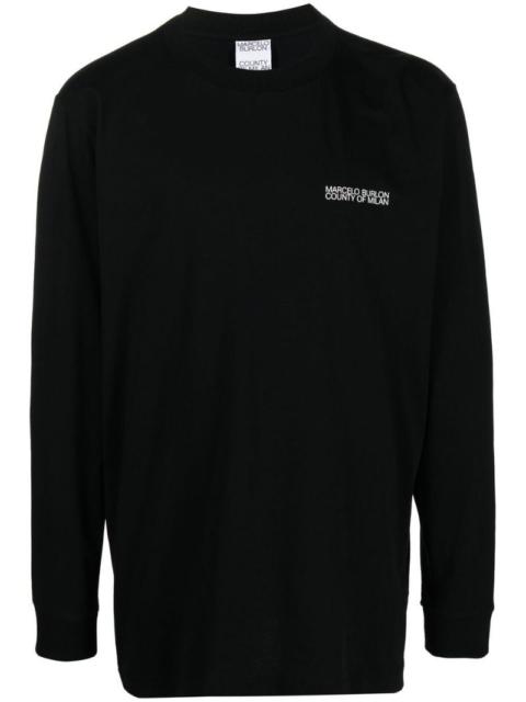 logo-print cotton sweatshirt