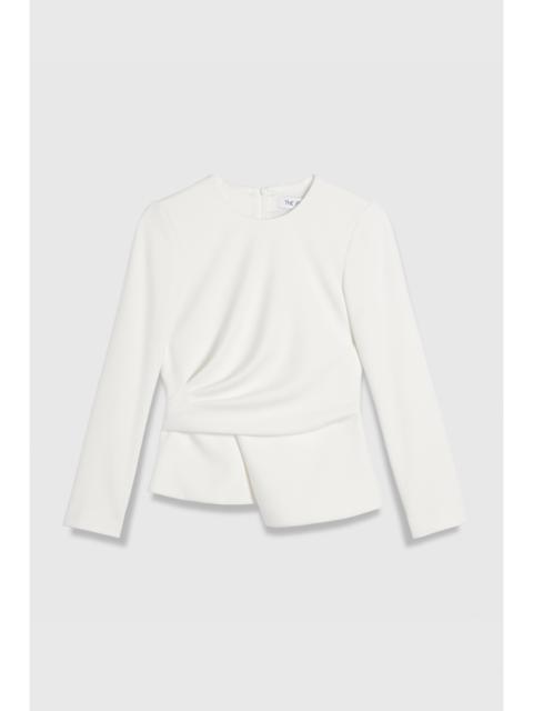 THE FOLD Malone Sculpt Stretch Crepe Top