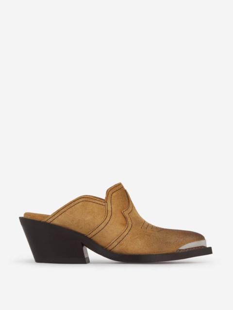 DOROTHEE SCHUMACHER DOROTHEE SCHUMACHER LEATHER COWBOY MULES