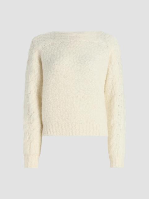 Isabel Marant Women's Ponara Wool-Blend Sweater - Ecru
