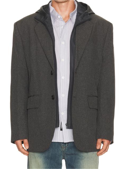 We11done Hood Detachable Blazer