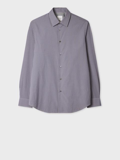 Paul Smith Regular-Fit Blue Gingham Shirt