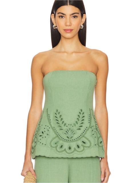 HEMANT & NANDITA Strapless Top