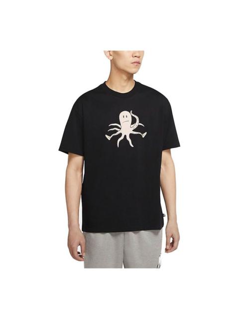 Nike Nike SB Printing Sports Round Neck Short Sleeve Black DJ1227-010
