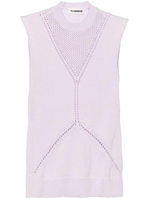 Jil Sander sleeveless knitted top