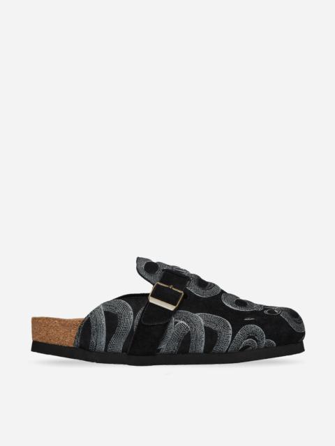 Hysteric Glamour Snake Loop Sandals Black