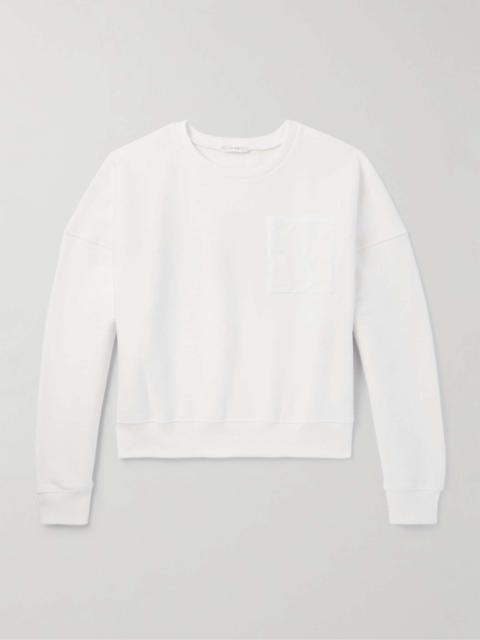 Troy Poplin-Trimmed Cotton-Blend Jersey Sweatshirt