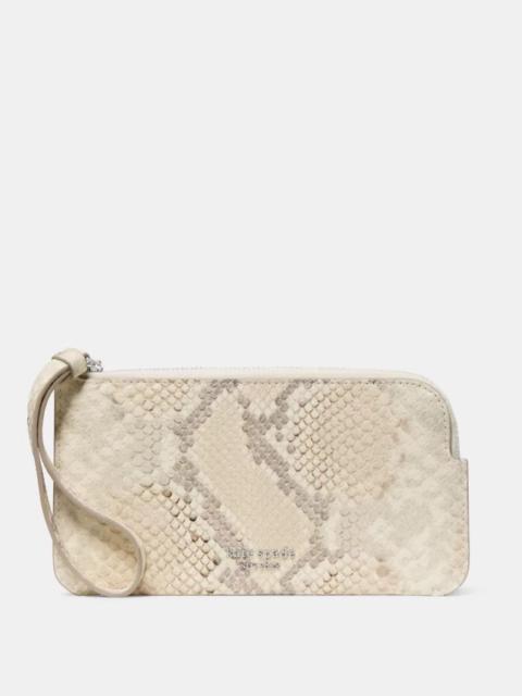 kate spade Zippy Snake Embossed Wristlet
