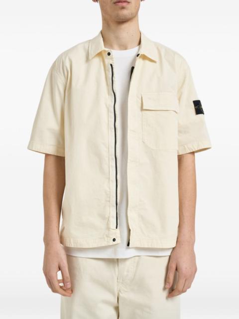 Stone Island chest-pocket zipped shirt