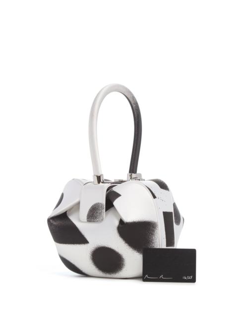 GABRIELA HEARST Adam Pendleton x Gabriela Hearst Nina Bag in Black & White Satin № 16