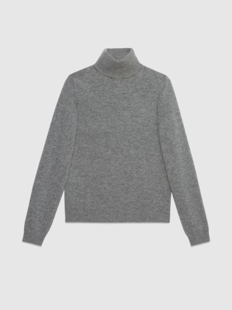 GUCCI Wool sweater with Gucci patch