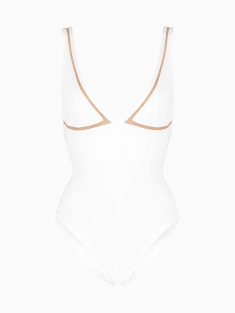 GIORGIO ARMANI One-piece swimsuit with tulle details