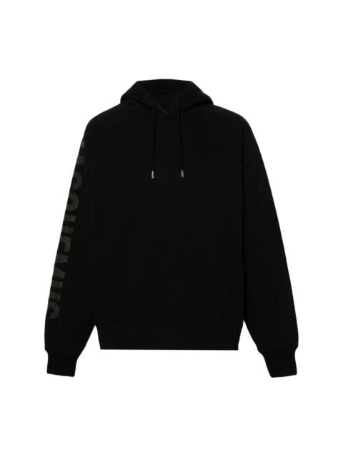 Typo cotton hoodie