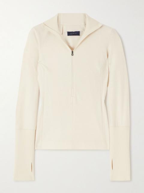 SEASE Ariel fleece ski top White