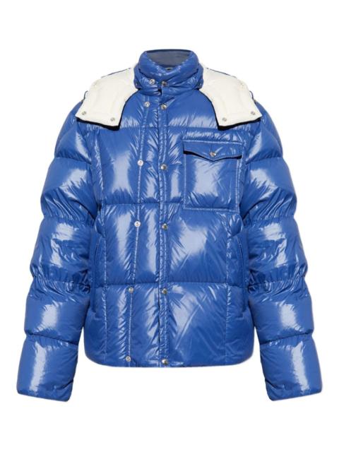quilted hooded puffer jacket