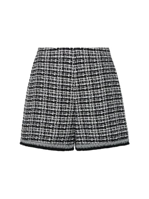 Moncler high-waist tweed shorts