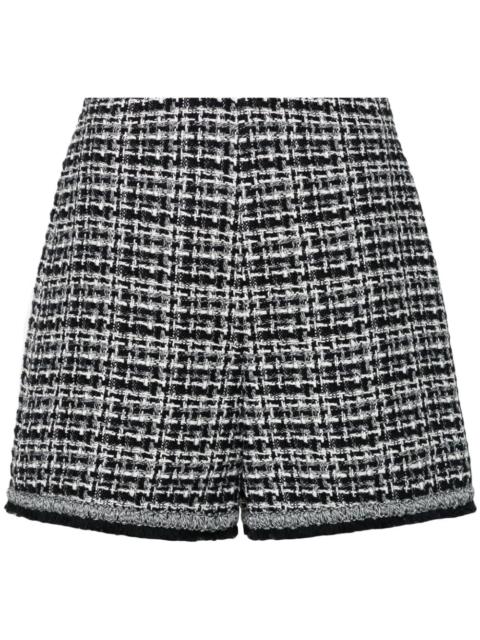 Moncler high-waist tweed shorts