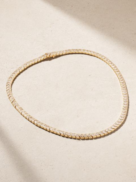 ANITA KO Arrow 18-karat Gold Diamond Choker