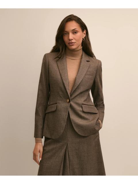 Brooks Brothers Wool Blend Houndstooth Jacket