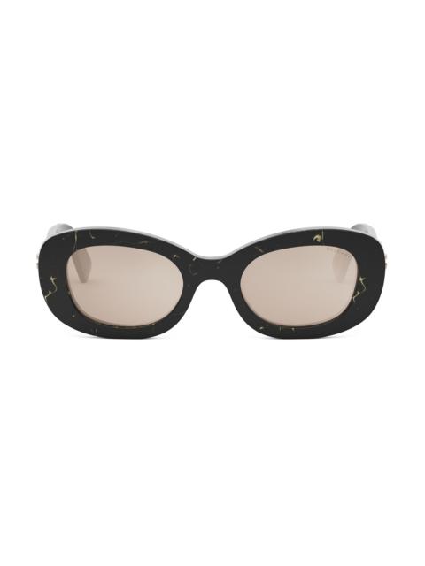 BVLGARI Women's B. Zero1 50MM Oval Sunglasses - Beige Black