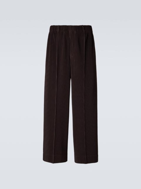 ISSEY MIYAKE Monthly Colors pleated straight pants