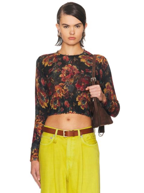 R13 Printed Baby Crewneck Sweater