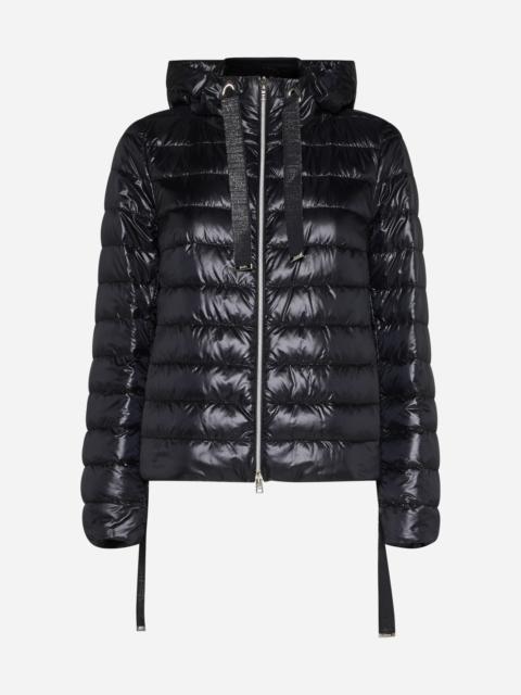 Quilted ultralight nylon down jacket