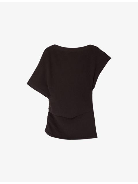 soeur Dalina Asymmetric Knitted Top