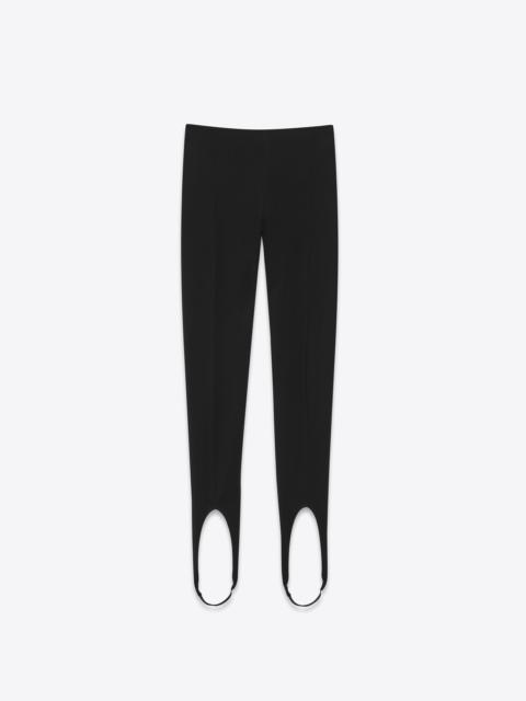SAINT LAURENT high-rise stirrup leggings in jersey