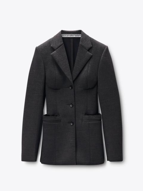 Alexander Wang Bonded Mini Blazer Dress