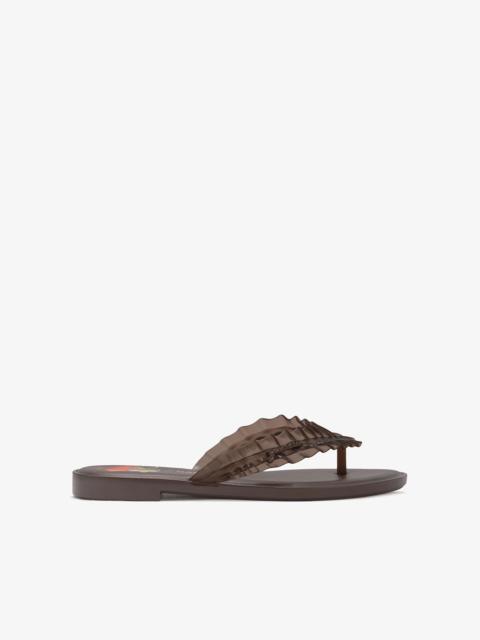 GANNI MELISSA FLIP FLOP IN BROWN
