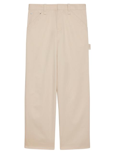Helmut Lang Men's Cotton Twill Relaxed-Fit Chino Pants - Oatmeal
