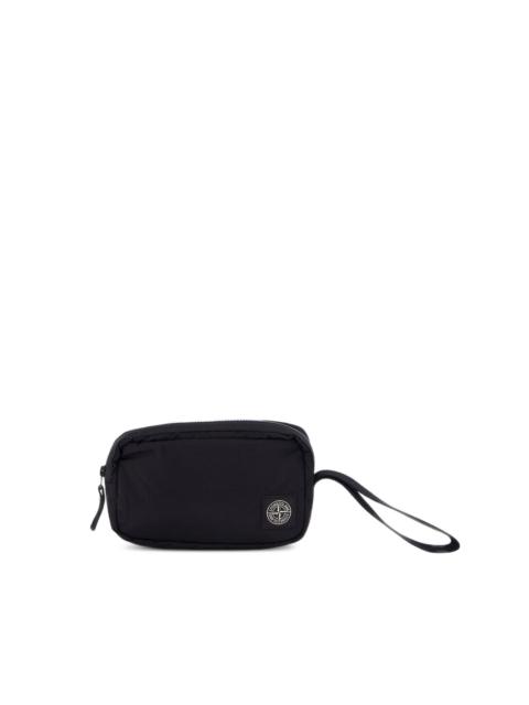 Stone Island logo-detail clutch bag