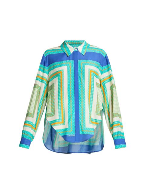 Samson abstract-print shirt