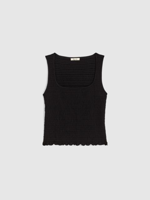 Madewell Smocked Scoopneck Tank