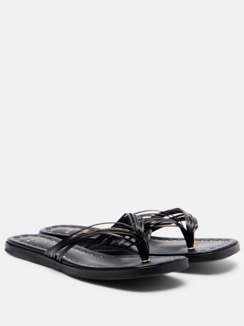 sacai Leather thong sandals