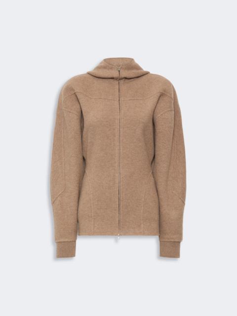 Max Mara FILTRO Wool and cashmere jersey sweatshirt - BEIGE
