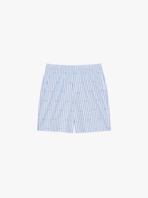 Givenchy GIVENCHY BERMUDA SHORTS IN POPLIN WITH STRIPES