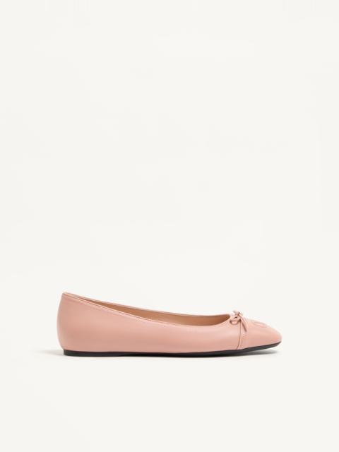 Valentino VLOGO SIGNATURE BALLERINA IN NAPPA 05MM