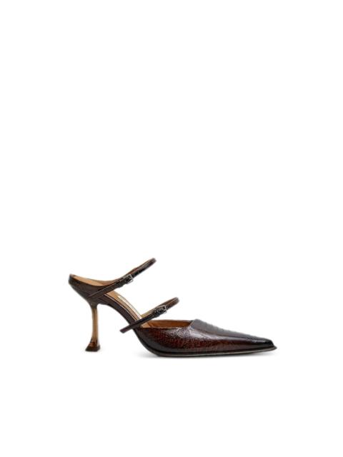 MIISTA Shari double-strap pointed pumps