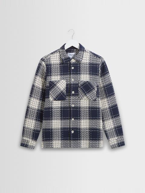 Wax London Whiting - Navy Marine Beatnik Overshirt