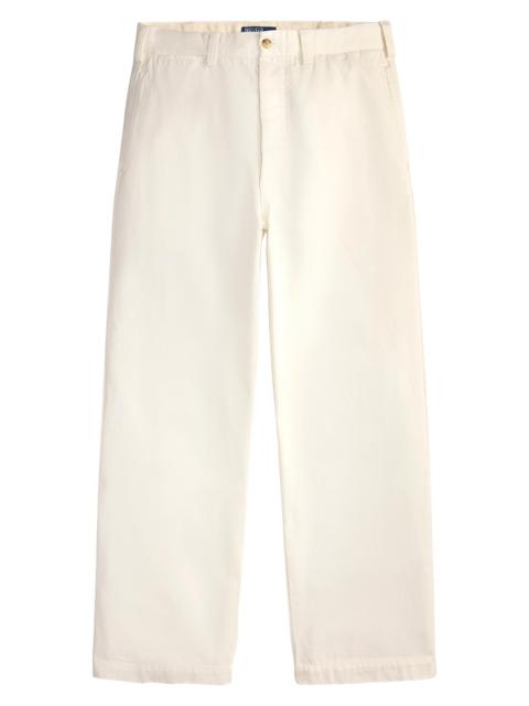 Polo Ralph Lauren Men's Heritage Flat Front Cotton Twill Chinos - Deckwash White