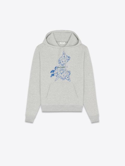 saint laurent saint laurent clown hoodie