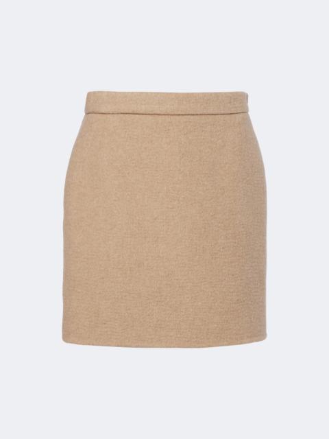 Max Mara Camel hair and mohair miniskirt